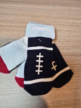 Gymboree Vintage 2014 Very Junior Varsity Baby Boy Football Socks  New 0-3 Month